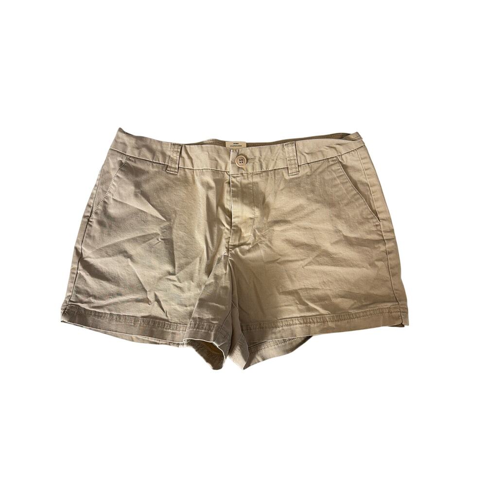 Magellan Outdoors Womens Size 10 Khaki Tan Shorts Stretch Cotton Blend Hiking
